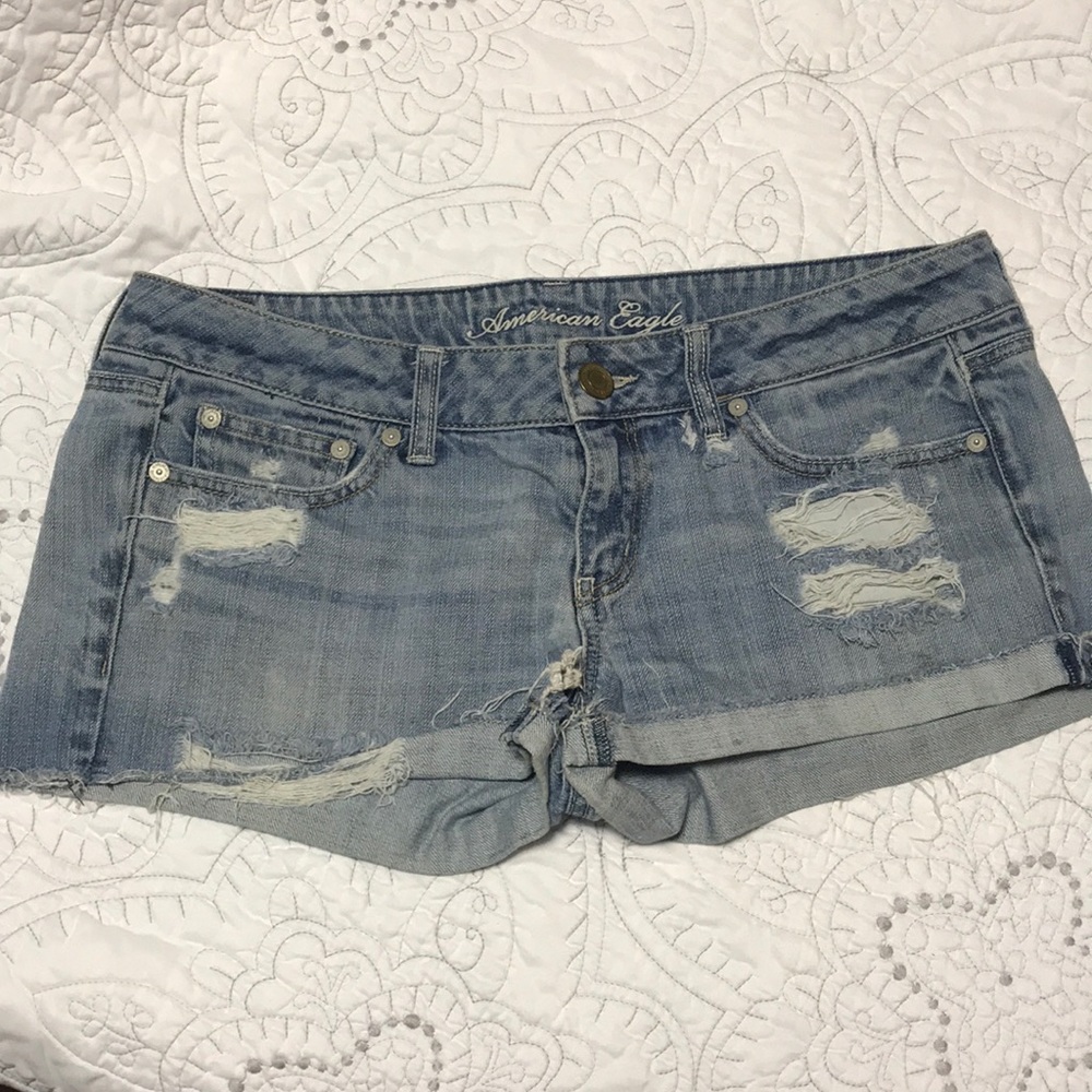 Distressed Jean Shorts